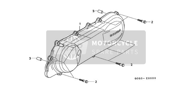 Honda SGX50S 1999 Left Crankcase Cover for a 1999 Honda SGX50S